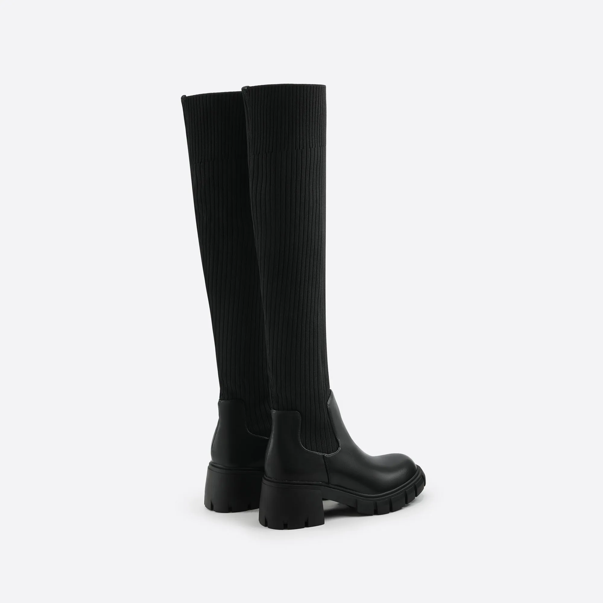 binfenxie- Women British Style Block Boots