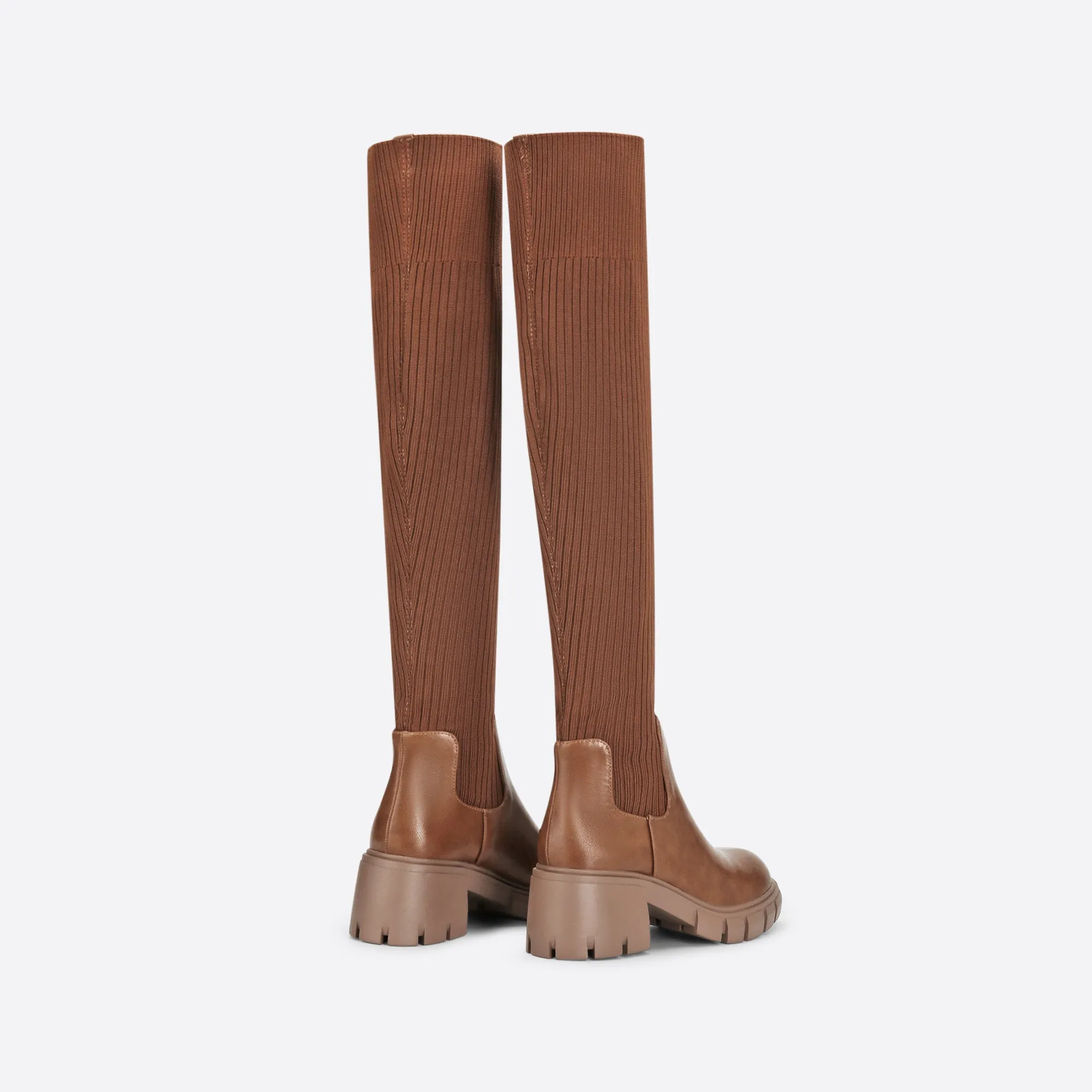 binfenxie- Women British Style Block Boots