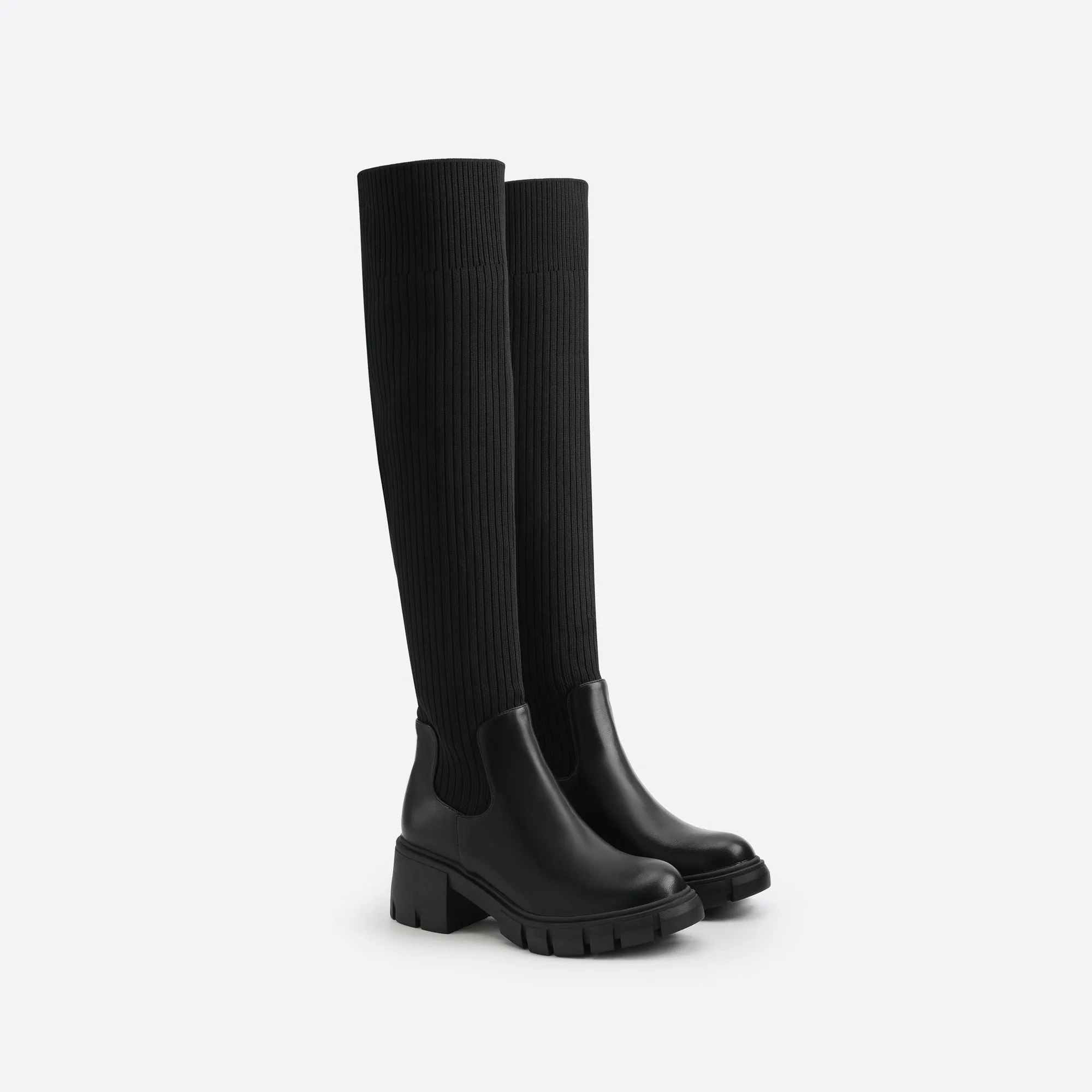 binfenxie- Women British Style Block Boots