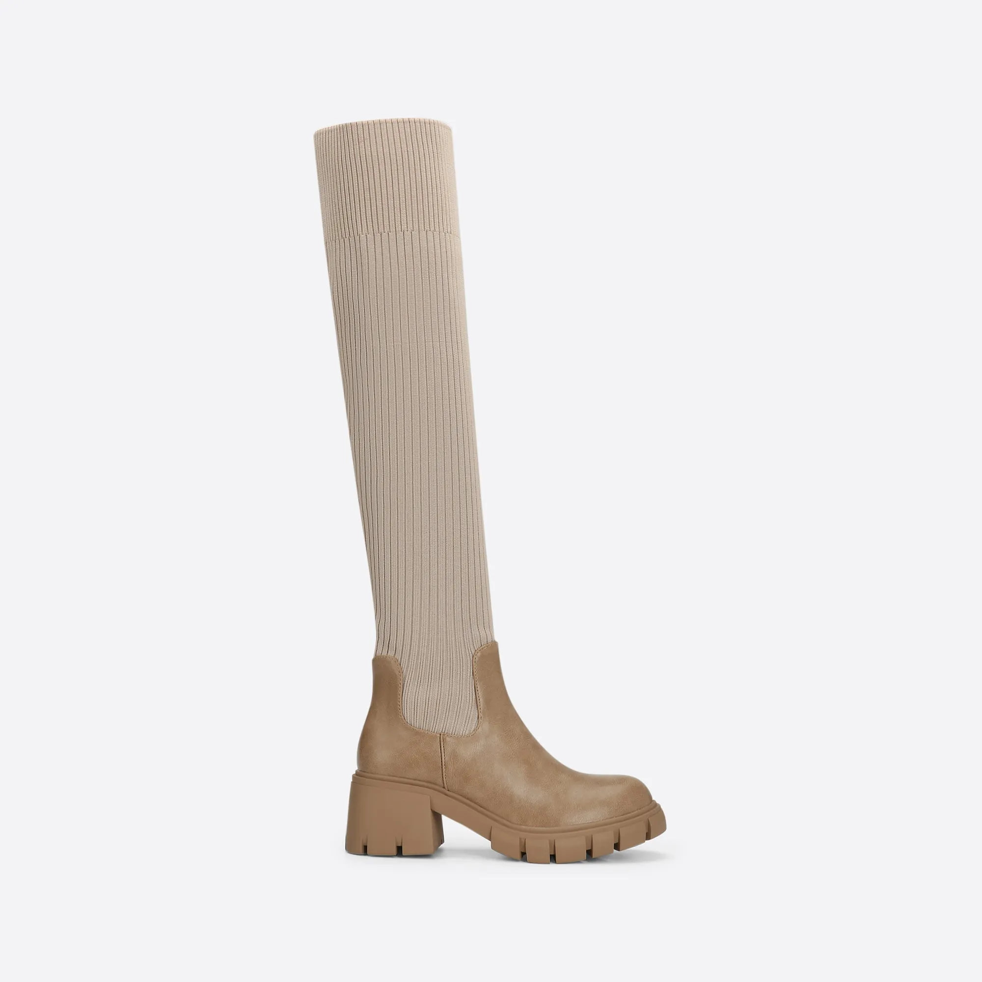 binfenxie- Women British Style Block Boots