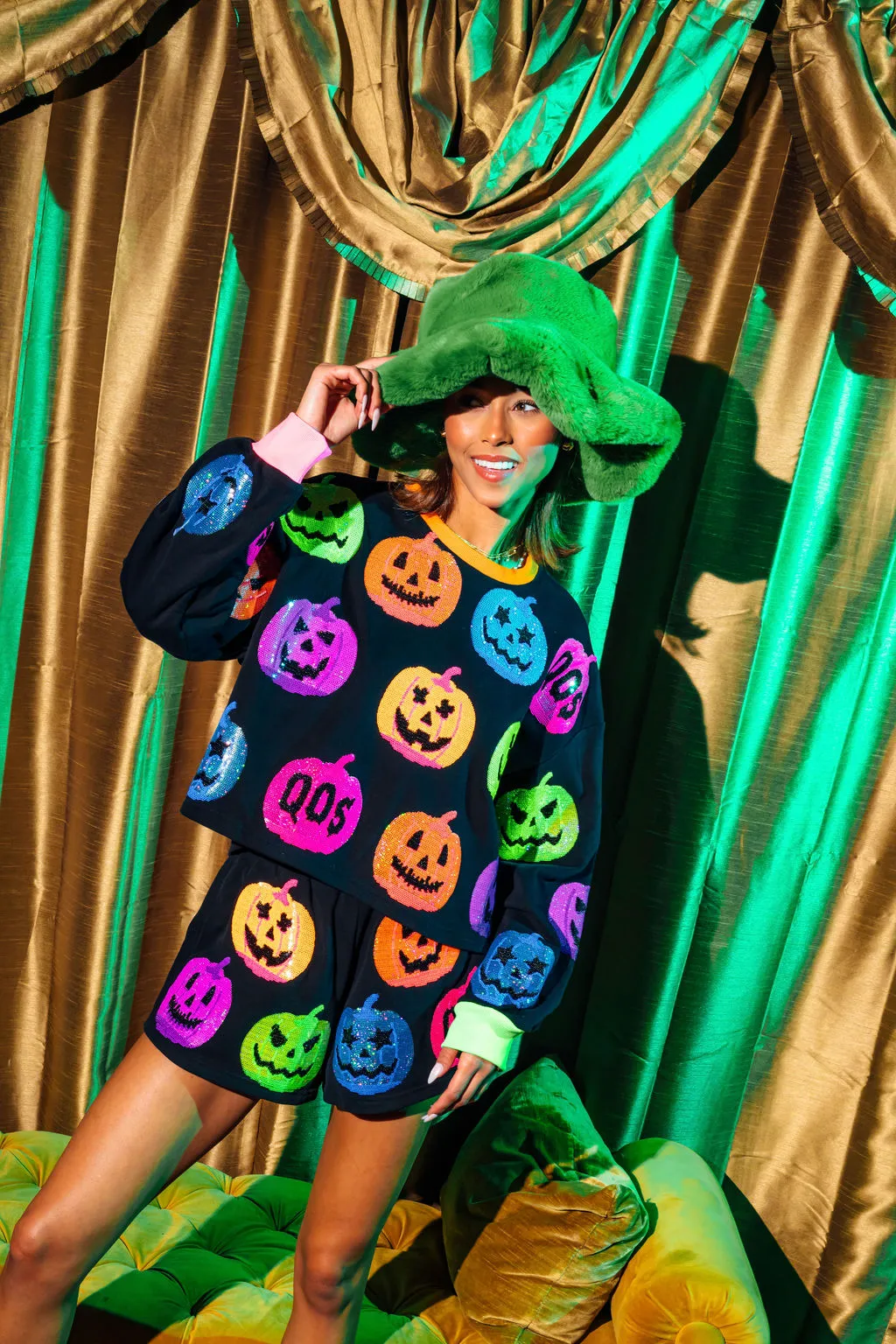 Black QOS-O'-Lantern Sweatshirt