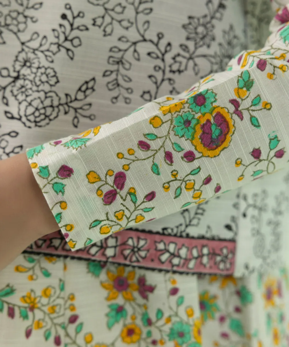 Block Printed Khaddar Waistcoat