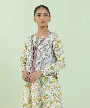Block Printed Khaddar Waistcoat