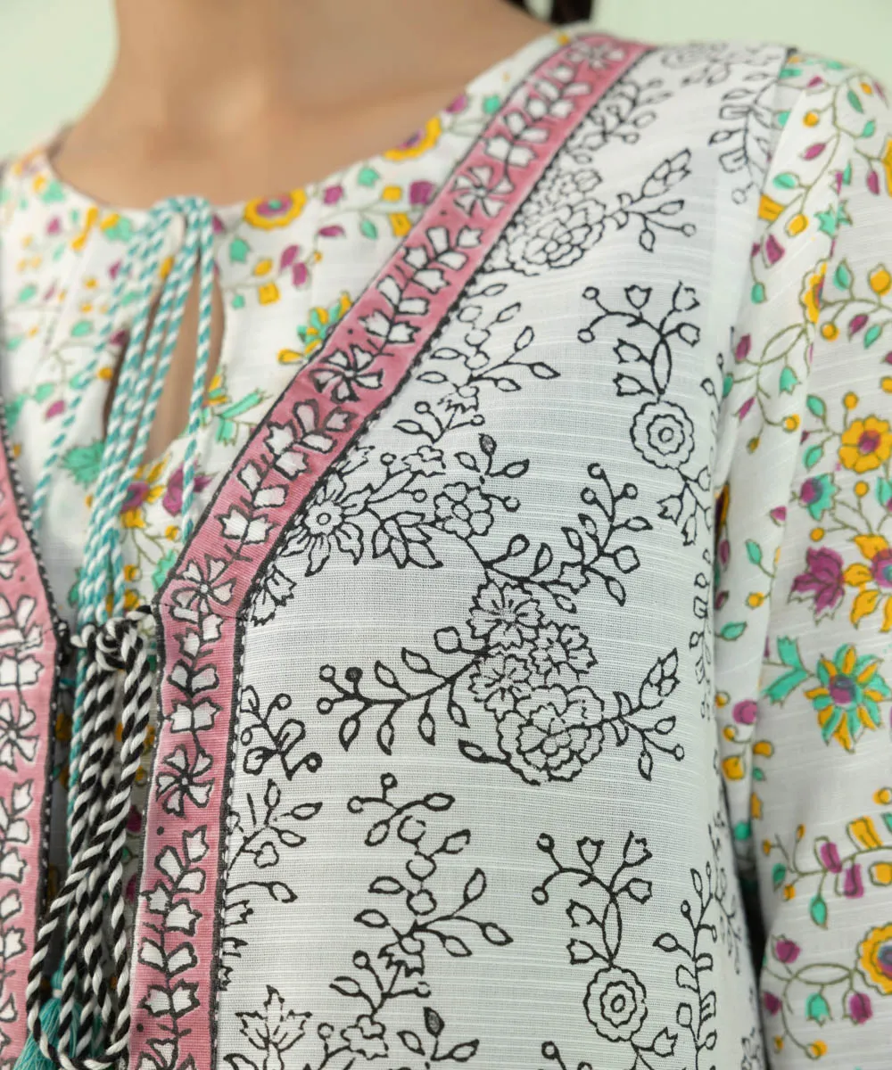 Block Printed Khaddar Waistcoat