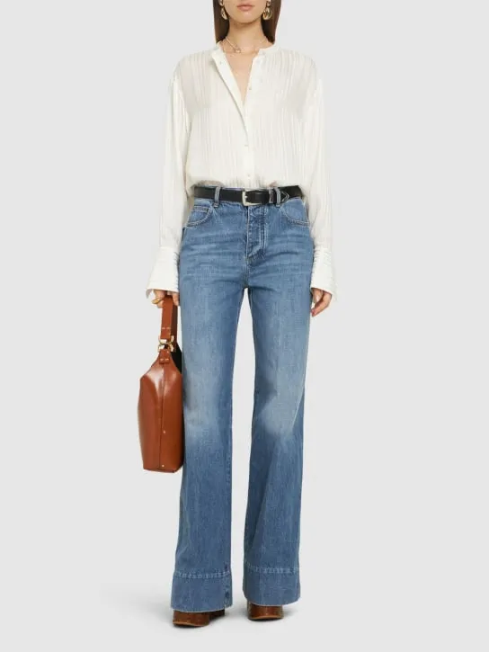 Chloé   Silk blend long sleeve shirt 