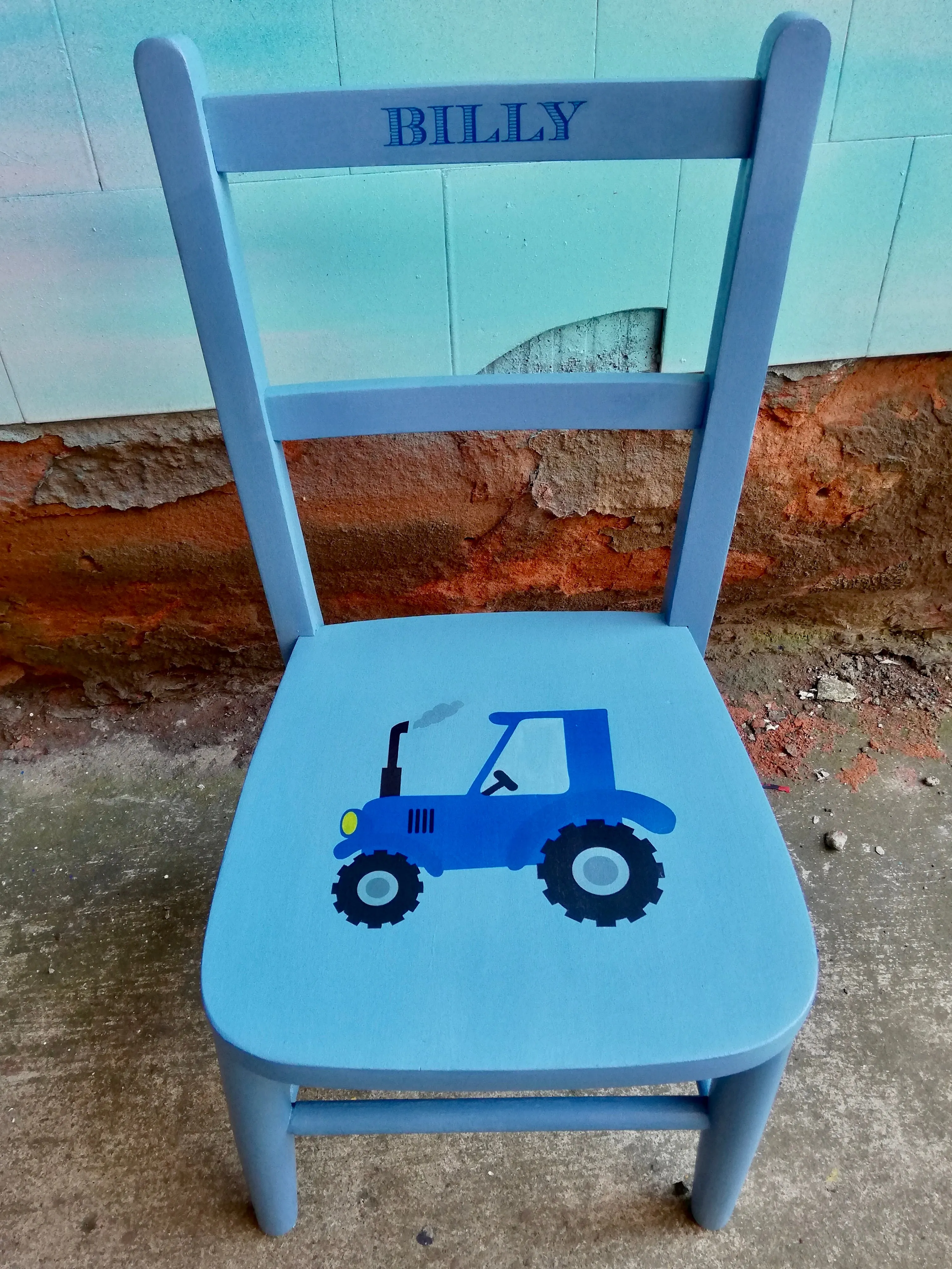 Commission for Charlotte - personalised children's school chair