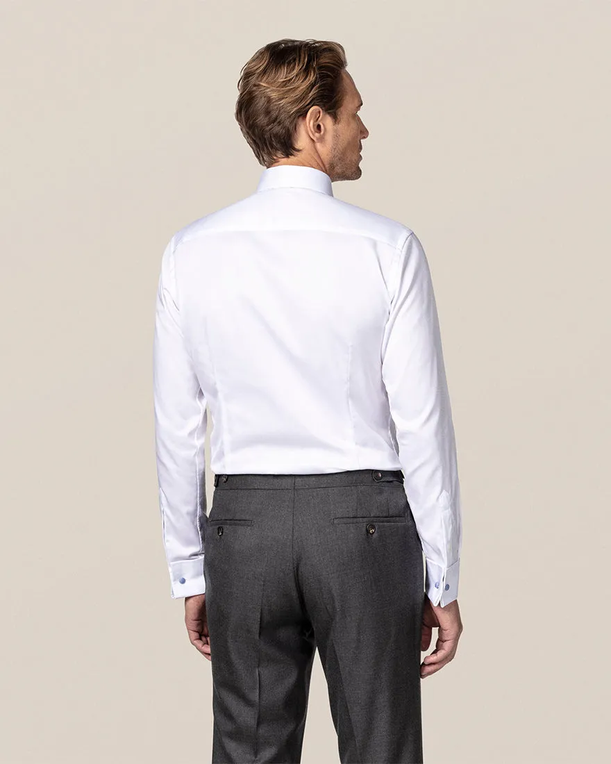 ETON 30007951200 WHITE SIGNATURE TWILL SLIM FC SHIRT