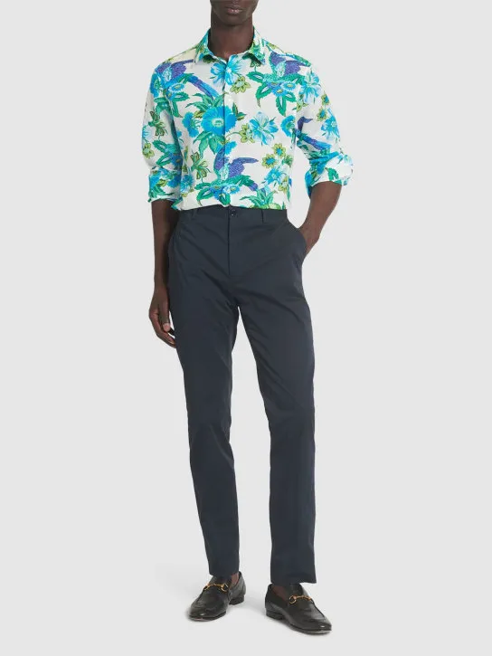 Etro   Floral cotton long sleeve shirt 