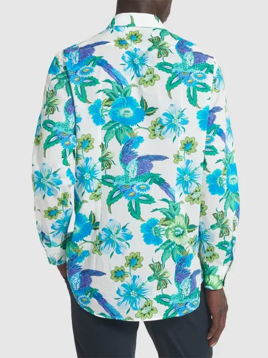 Etro   Floral cotton long sleeve shirt 
