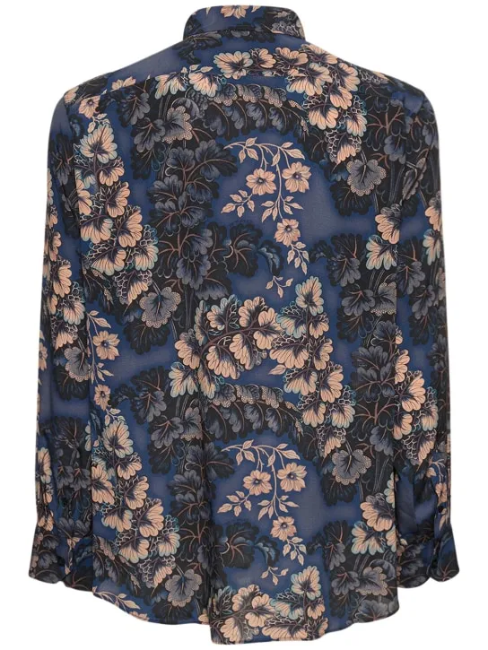 Etro   Floral silk long sleeve shirt 