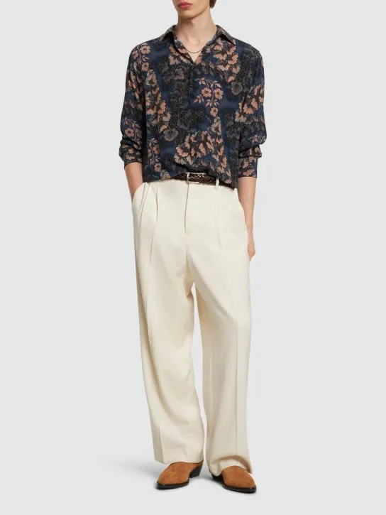 Etro   Floral silk long sleeve shirt 
