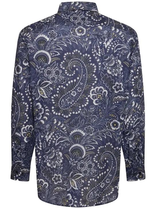 Etro   Printed cotton long sleeve shirt 