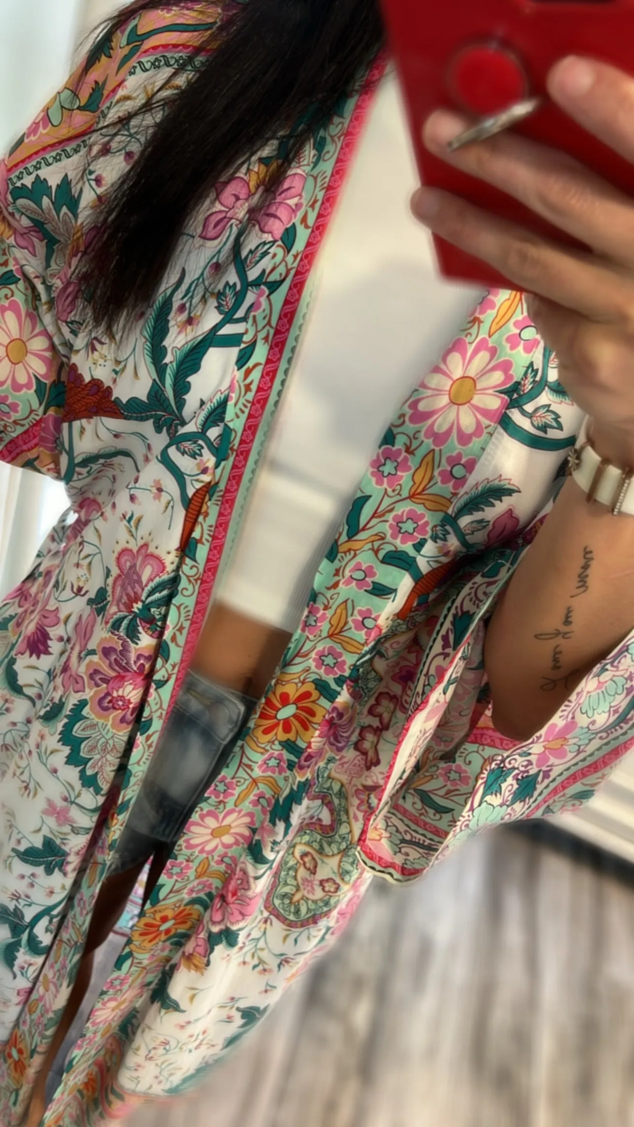 FIJI FLORAL TIE KIMONO