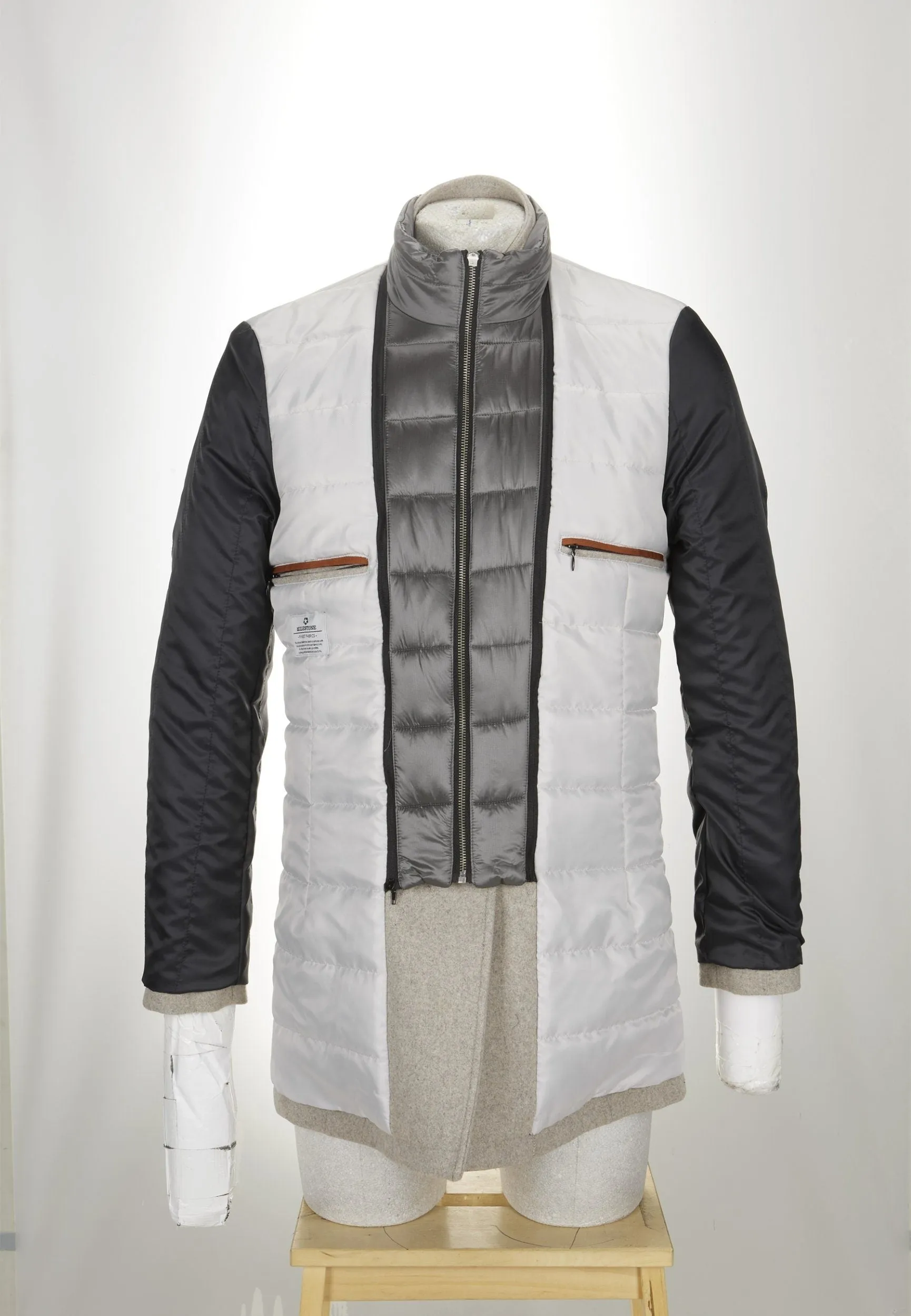 Havana Oatmeal Hybrid Wool Coat  - Milestone