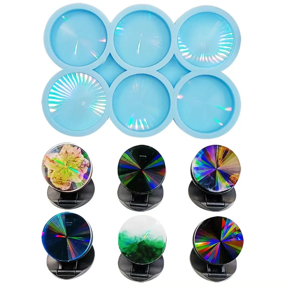 Holographic Silicone Resin Phone Grip Mold