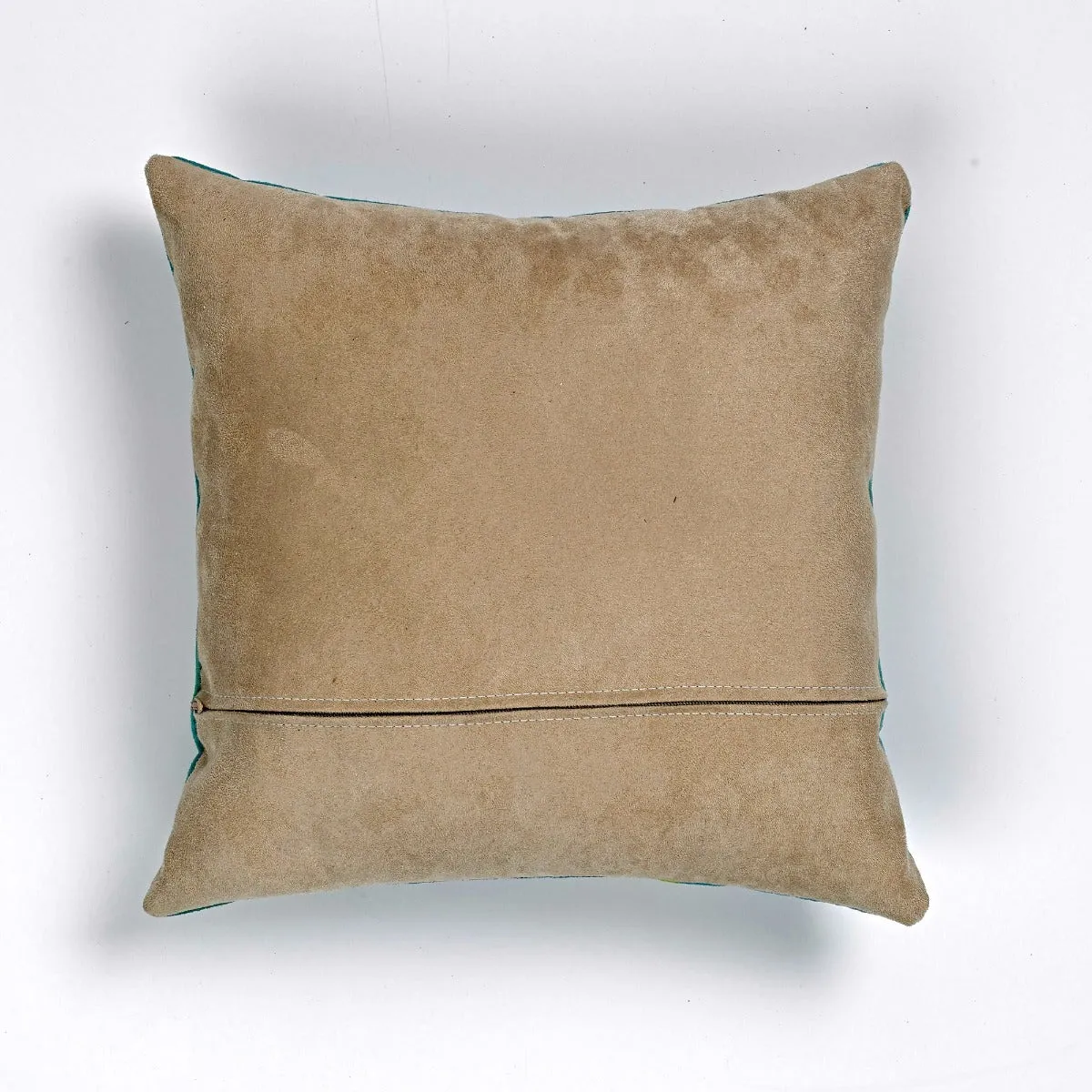 Japanese Kimono Cranes Flying Across the Red Sun with a Glorious Green Background Print Cushion and Pad