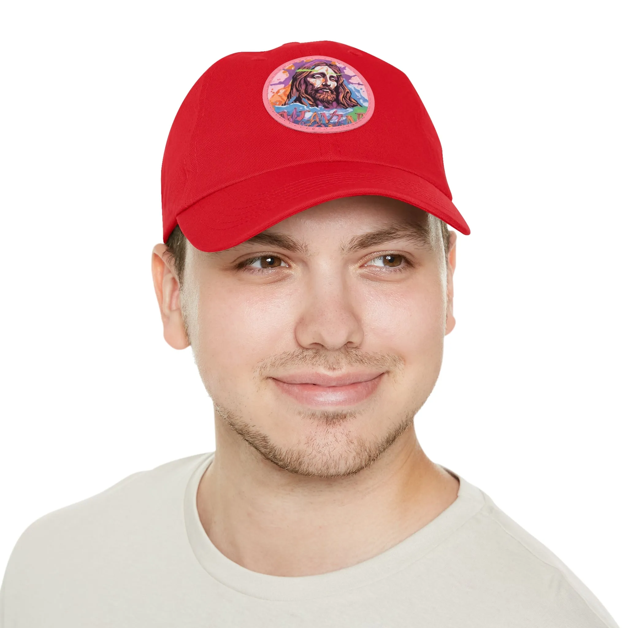 Jesu Christ Dad Hat Leather Patch V2