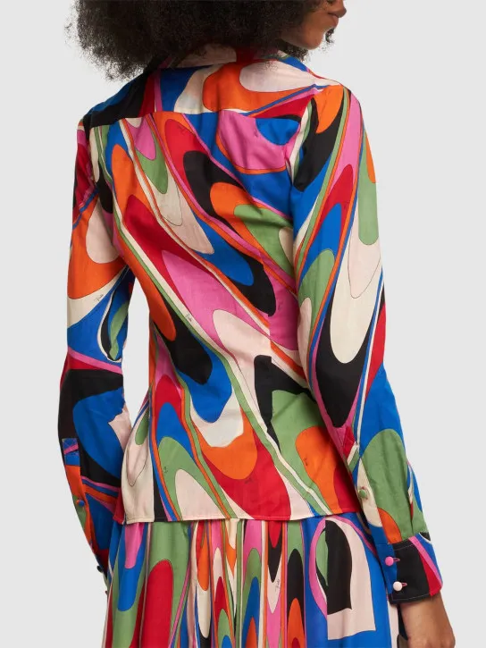 Pucci   Printed cotton long sleeve shirt 