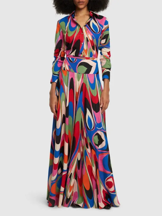 Pucci   Printed cotton long sleeve shirt 