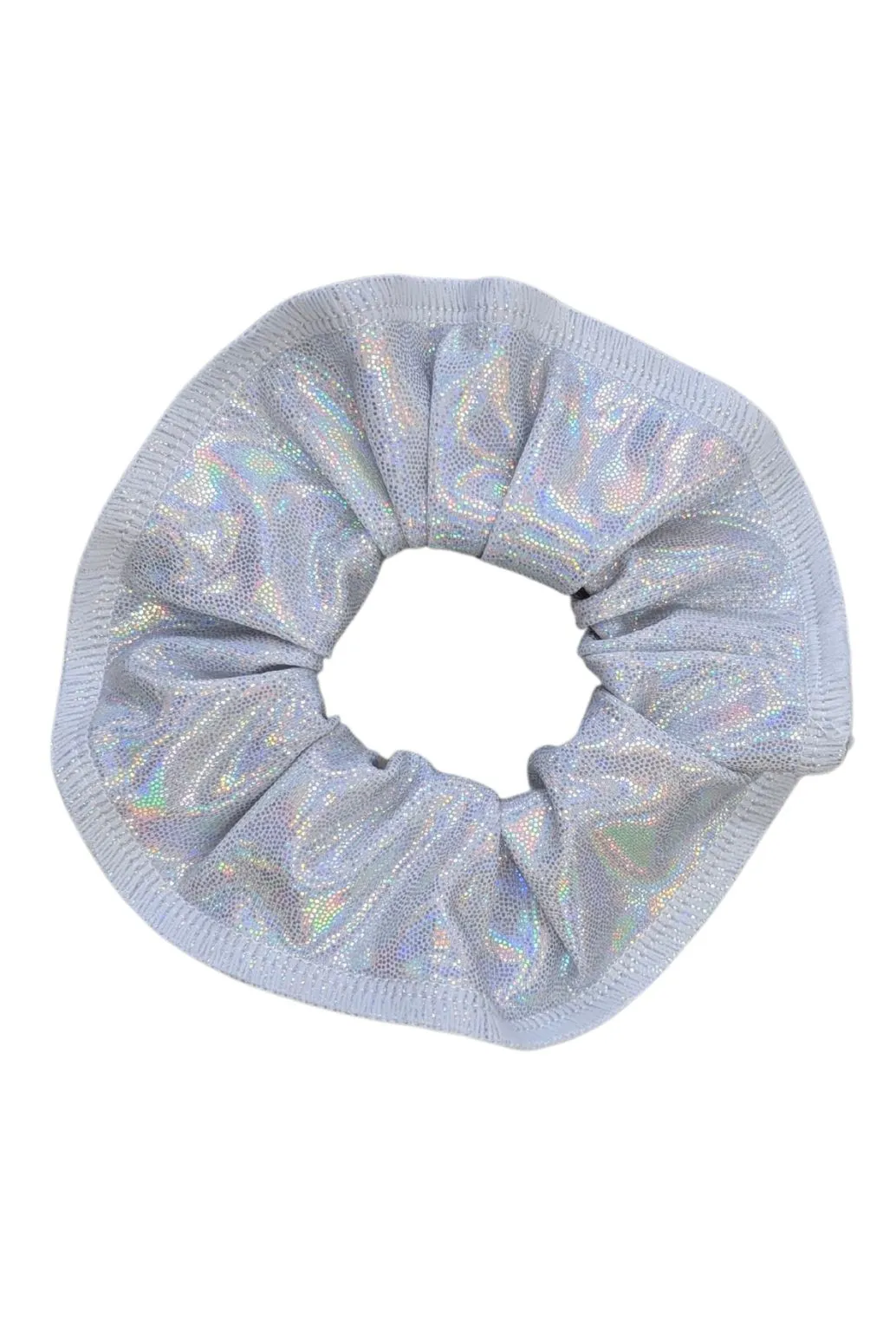 Silver Holographic Scrunchie