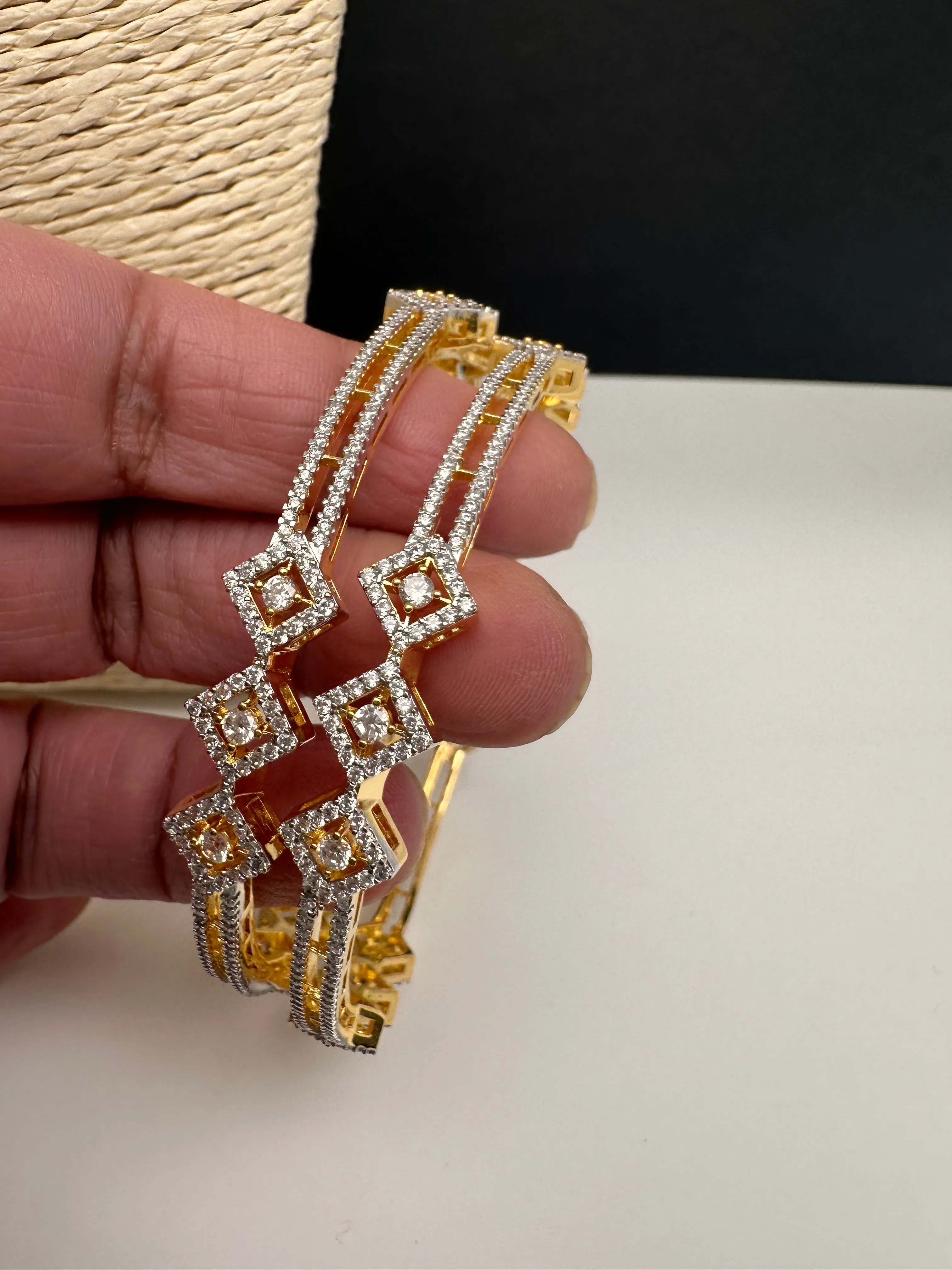 Simple CZ Bangles