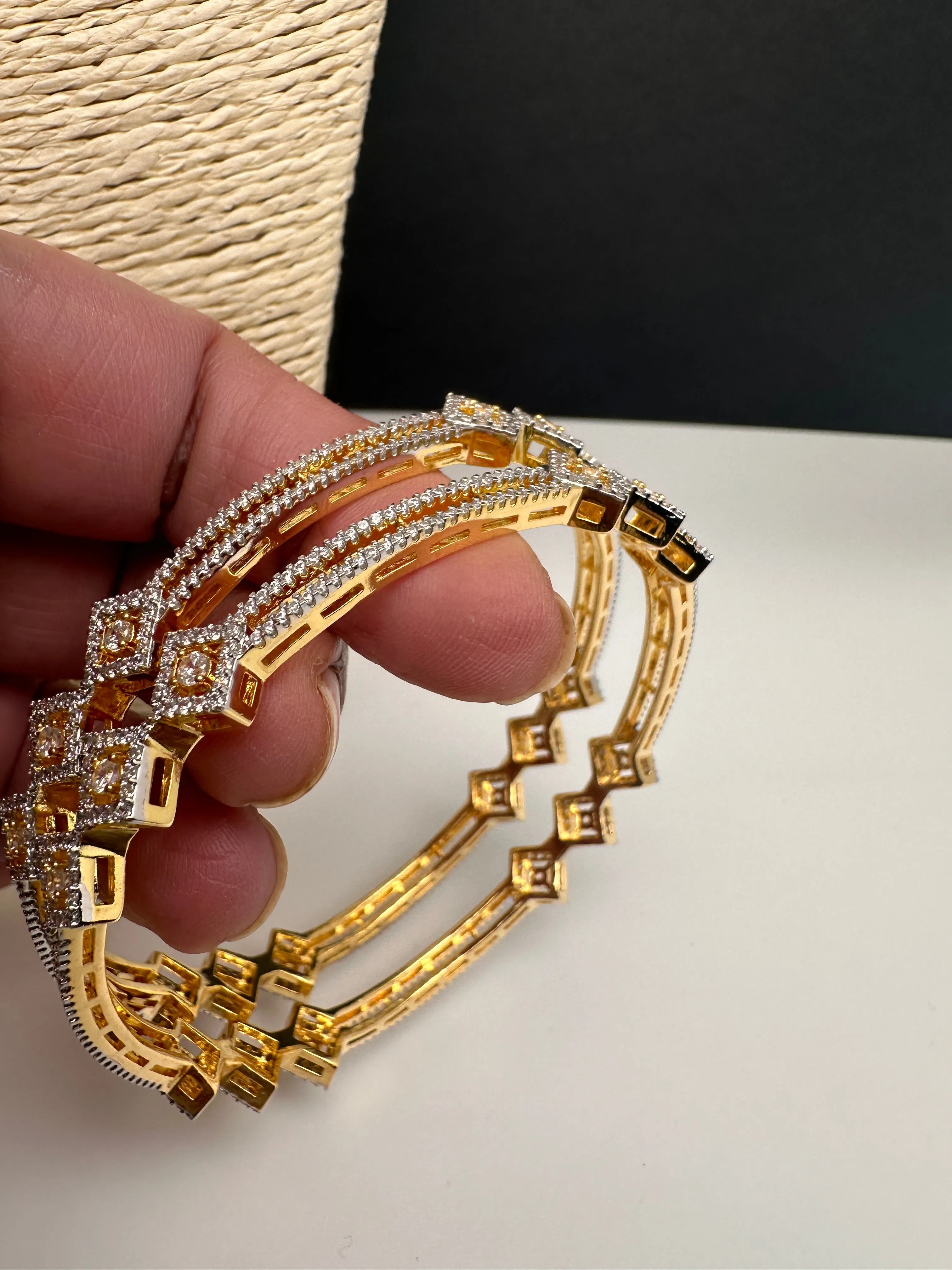 Simple CZ Bangles