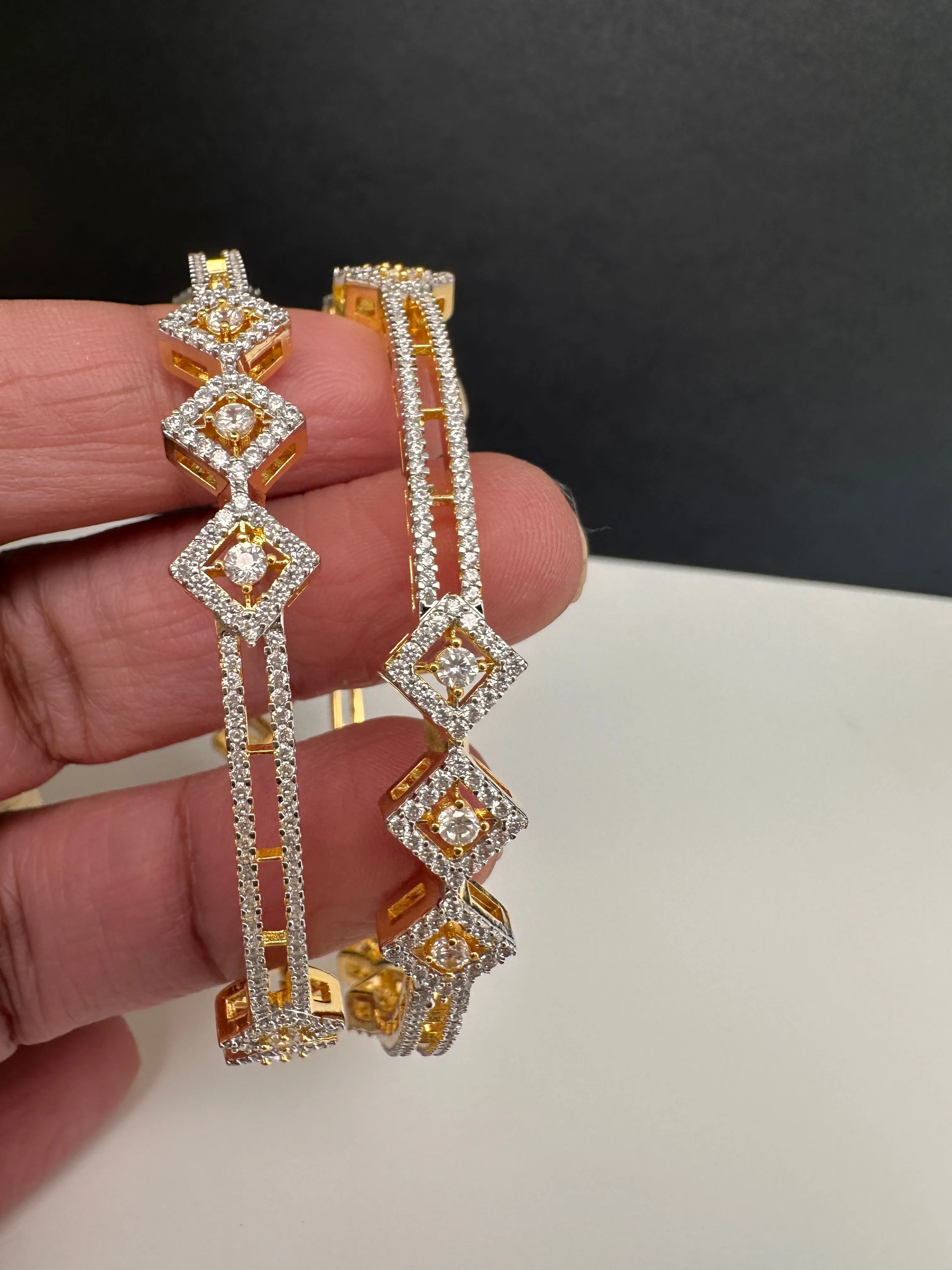 Simple CZ Bangles
