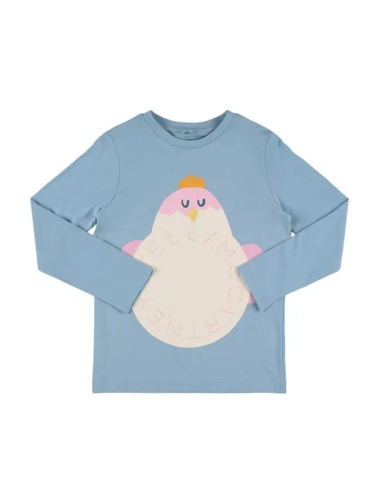 Stella McCartney Kids   Printed cotton jersey long sleeve top 