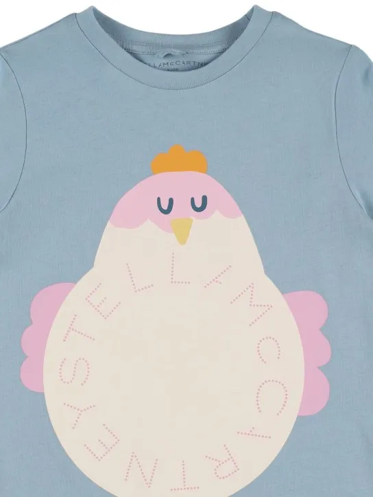 Stella McCartney Kids   Printed cotton jersey long sleeve top 