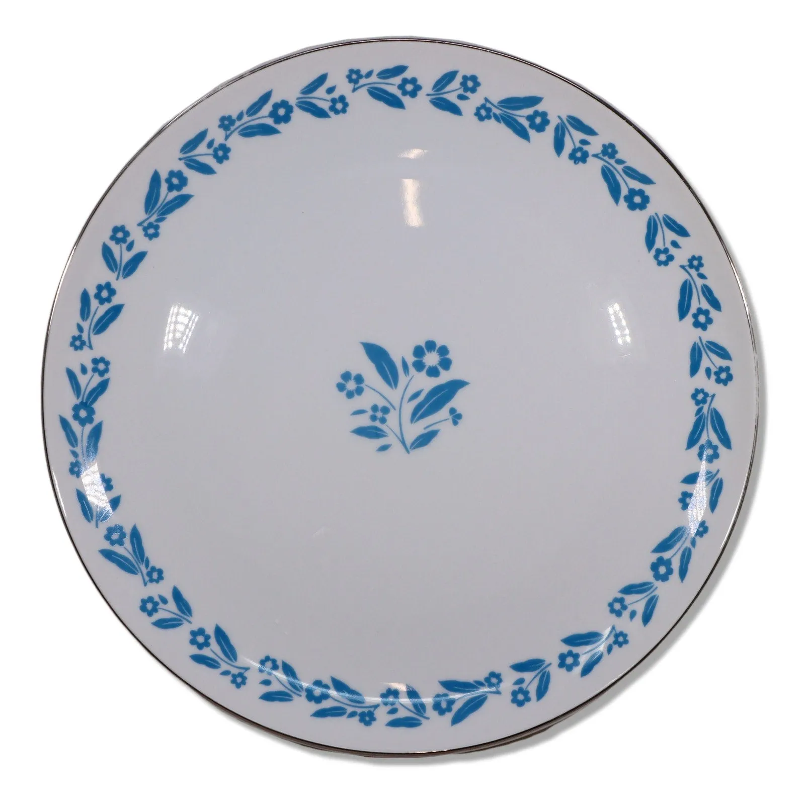 Symphony In Blue by Fine China of Japan 10 3/8" Dinner plate Japan Vintage