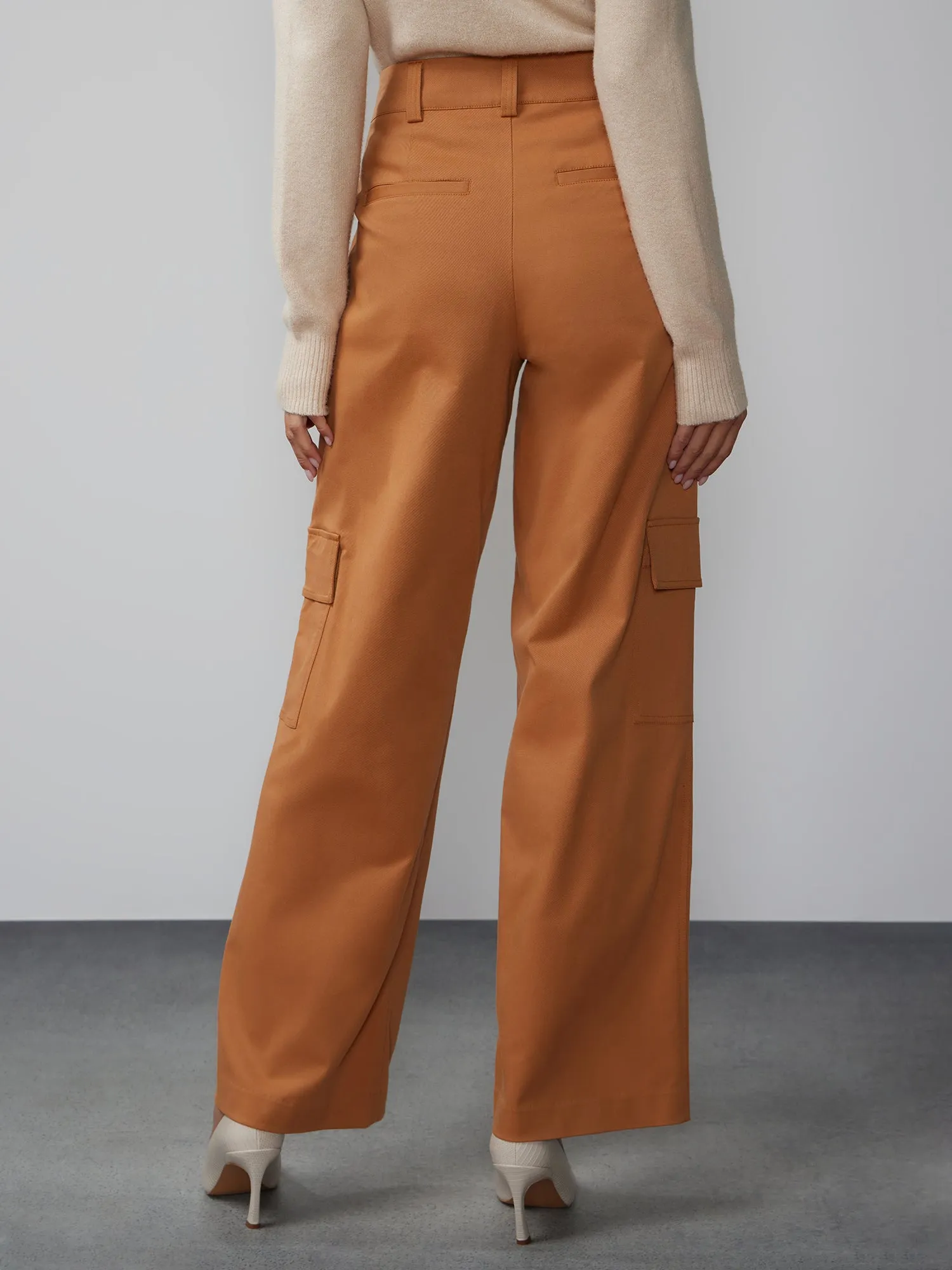 Wide Leg Cargo Chino