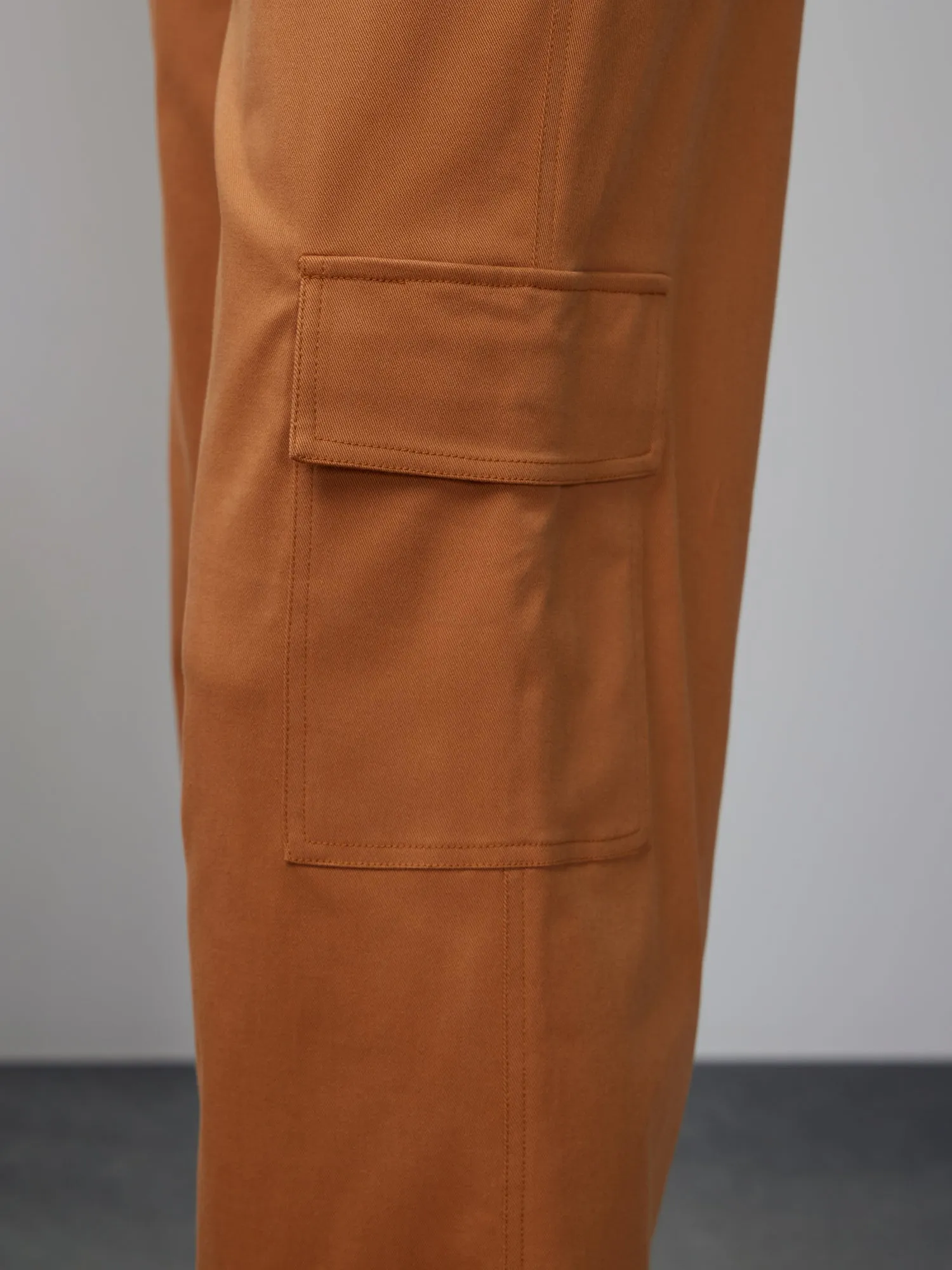 Wide Leg Cargo Chino