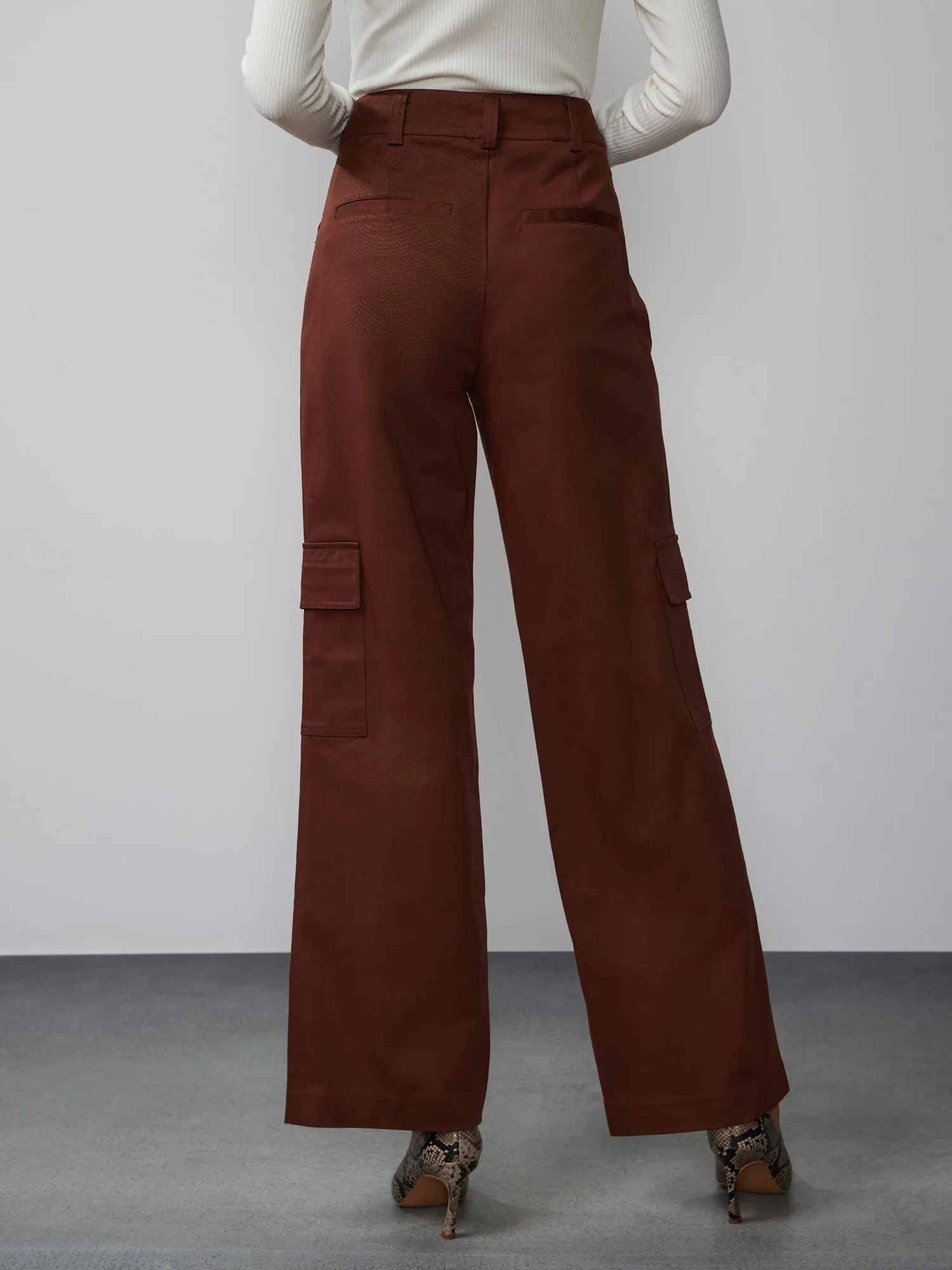 Wide Leg Cargo Chino