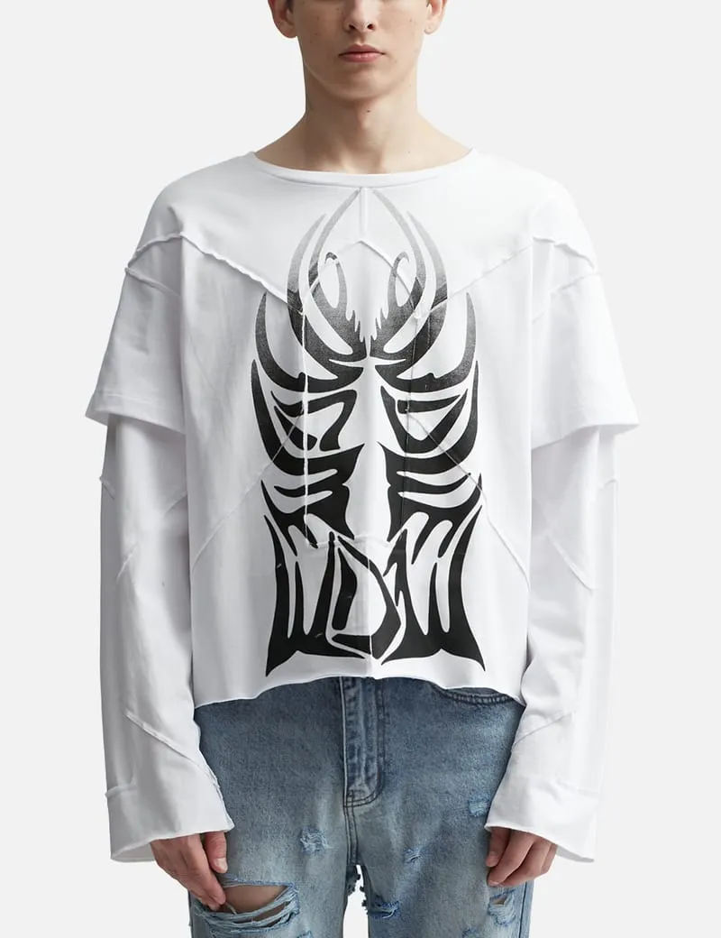 WINGED GRADIENT LONG SLEEVE