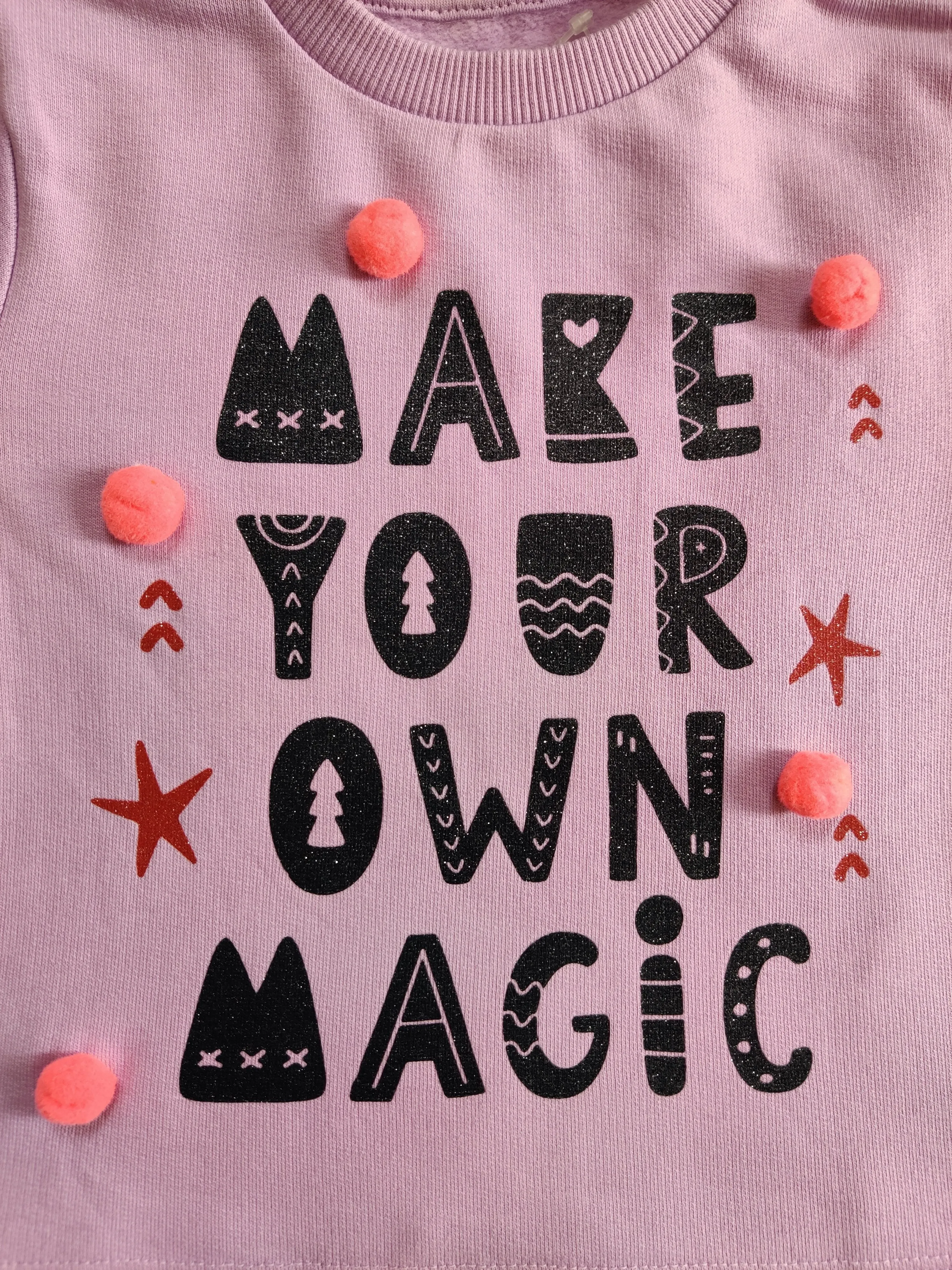 Winter Sweatshirt Combo - Star, Unicorn and Pom Pom